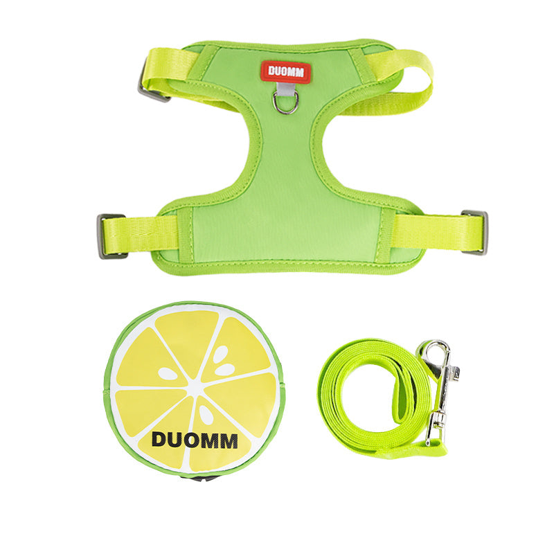 Anti Slip Soft Breathable Pet Chest Strap With Backpack