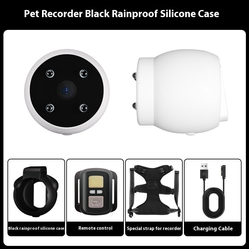 Angle Motion Recording Camera Pet Tracker Collar