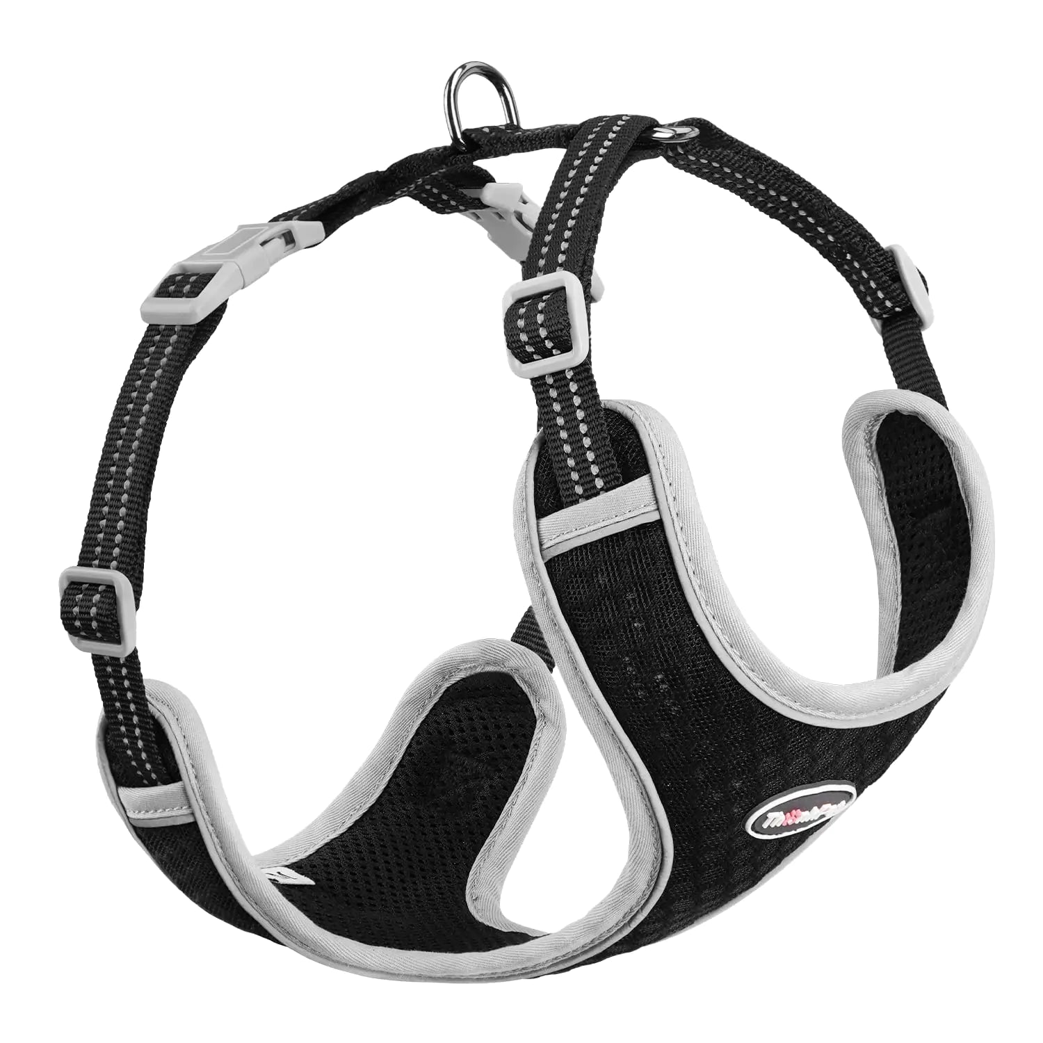 Pawvè Everyday Comfort Harness™ – No-Pull, Reflective Air Mesh Vest (BlackXL)
