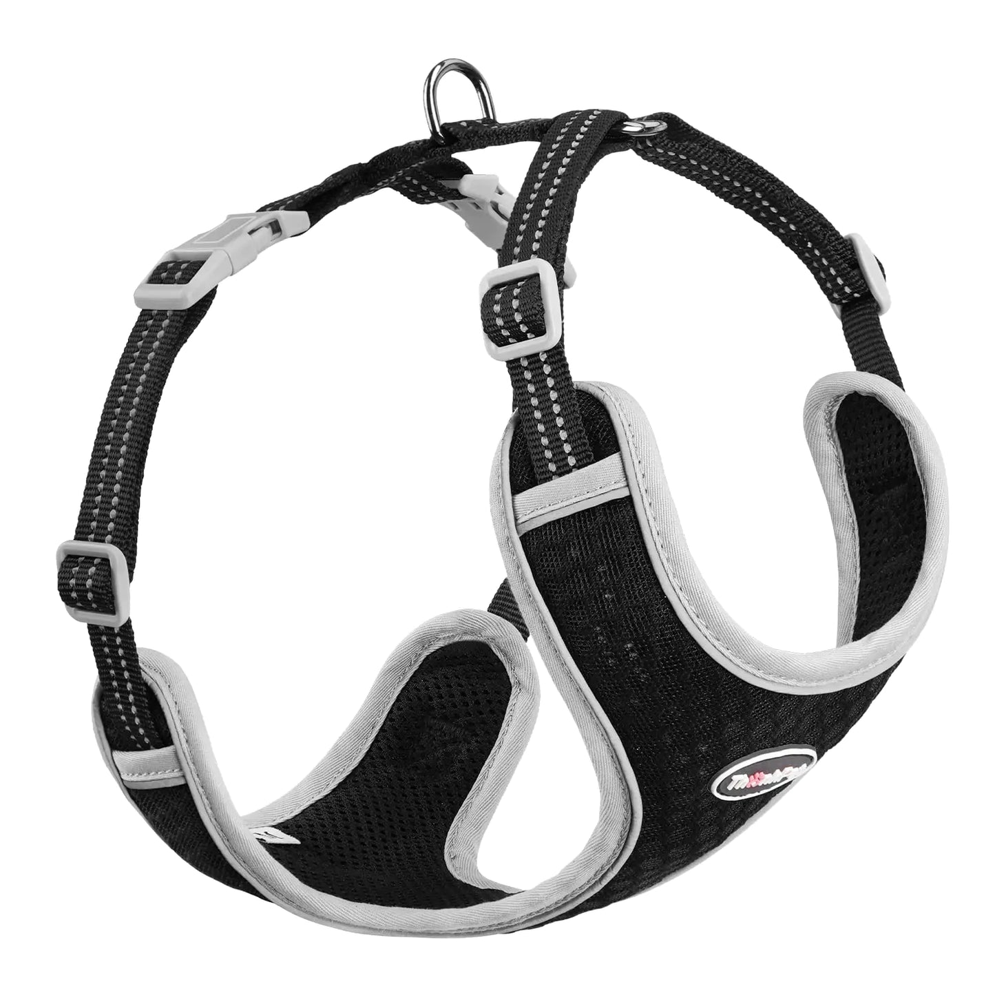 Pawvè Everyday Comfort Harness™ – No-Pull, Reflective Air Mesh Vest (BlackXL) - Pawvè