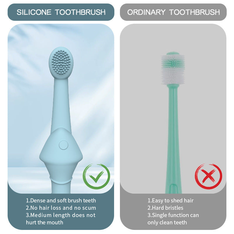 Silicone Pet Finger Oral Cleaning Toothbrush