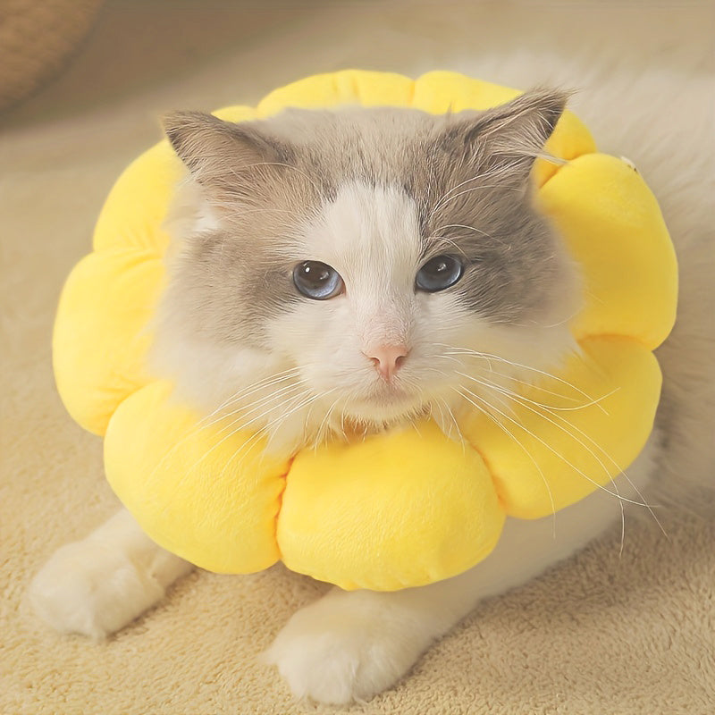 Cute Sunflower Neck Cone Recovery Collar