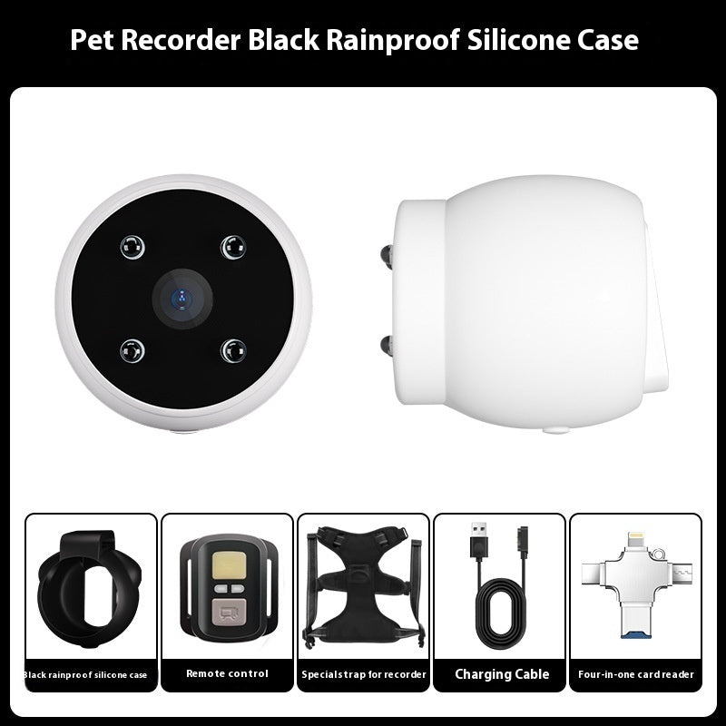 Angle Motion Recording Camera Pet Tracker Collar